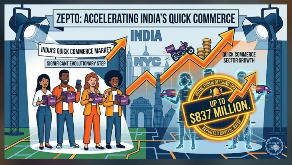 Zepto Files for IPO, Eyes Up to $837 Million as Quick Commerce Enters Public Market Phase