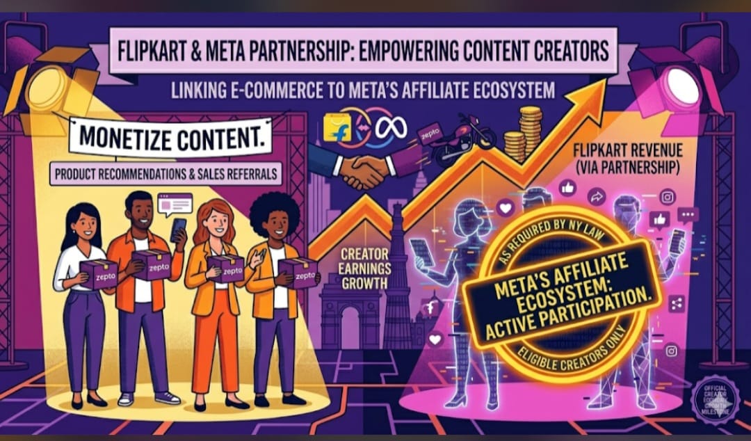 Flipkart Integrates Meta Affiliate Network to Expand Creator-Led Commerce