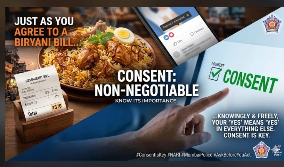 Mumbai Police Uses Viral Biryani Debate to Deliver a Lesson on Consent