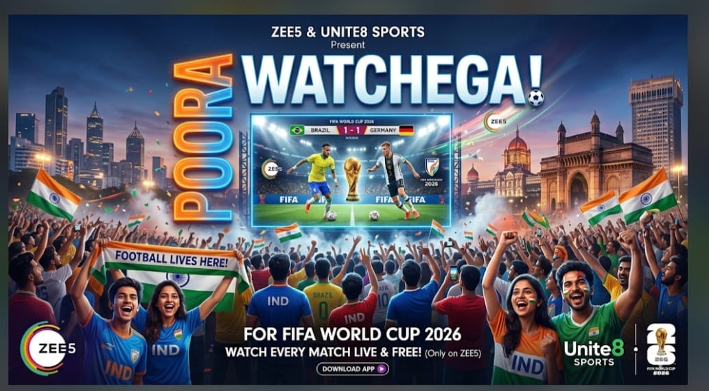 ZEE5 Bets on Football Scale With Nationwide FIFA World Cup 2026 Campaign