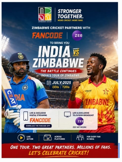 FanCode and Zee Secure India’s Zimbabwe Tour Rights as Cricket Distribution Gets More Fragmented