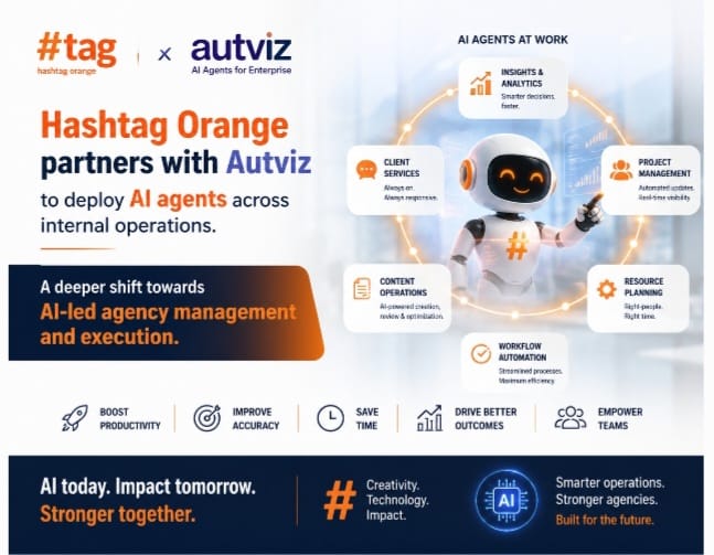 Hashtag Orange brings AI agents into agency workflows through Autviz partnership