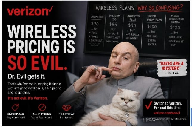 Verizon Turns to Pop Culture Nostalgia to Reframe a Pricing Message