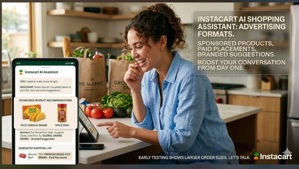 Instacart Prepares Sponsored Placements Inside AI Shopping Conversations