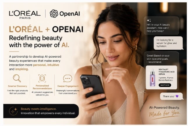 L’Oréal Expands AI Commerce Strategy Through New OpenAI-Powered Beauty Experiences