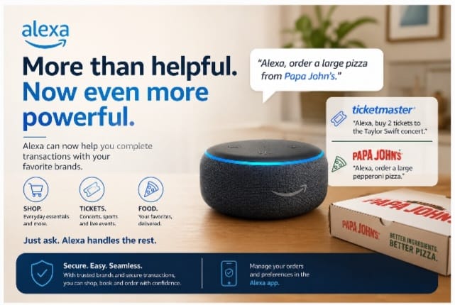 Amazon Extends Alexa Beyond Retail, Enabling Purchases Across Partner Brands
