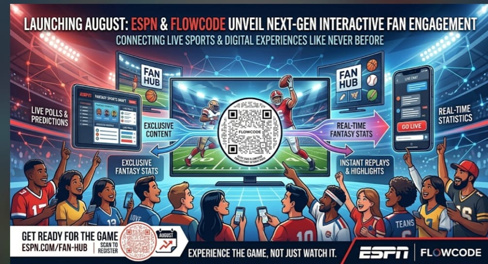ESPN Partners With Flowcode to Launch Interactive Fan Hub Ahead of Football Season