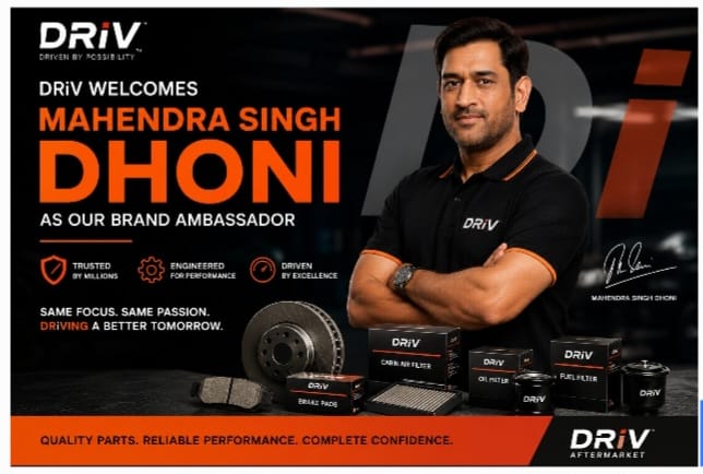 DRiV Banks on Dhoni to Accelerate Brand Trust in India's Aftermarket Mobility Sector
