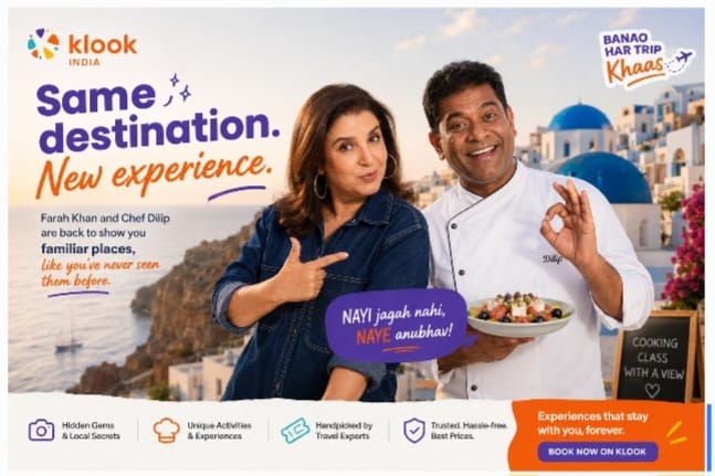 Klook Uses Farah Khan and an Unlikely Travel Companion to Reframe Destination Marketing