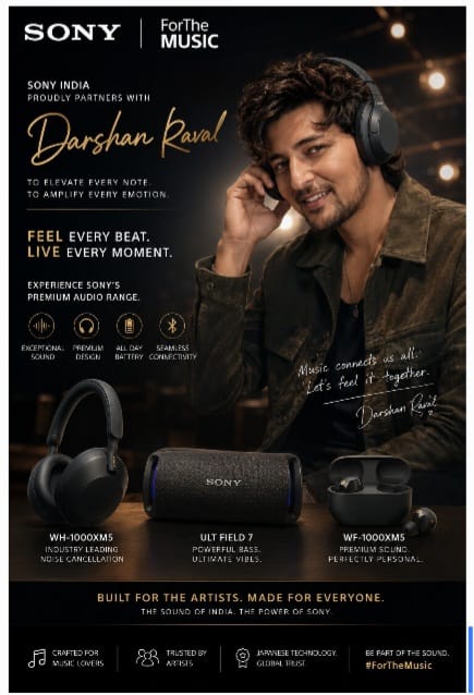 Sony India Strikes the Right Note with Darshan Raval Partnership
