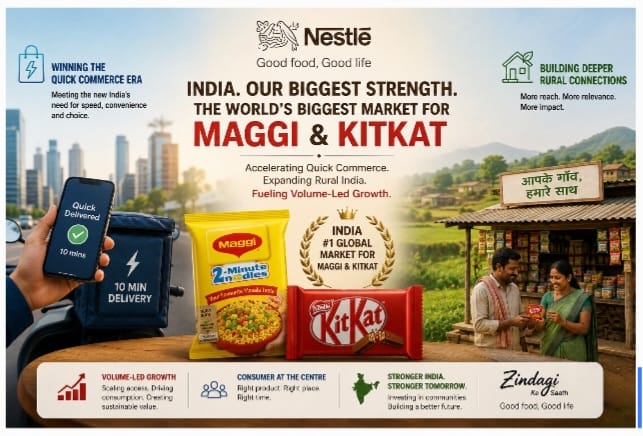 Nestlé India Doubles Down on Quick Commerce and Rural Reach