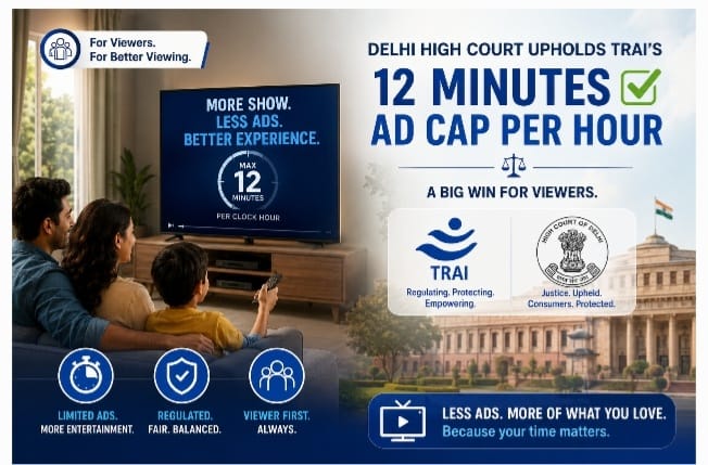 Delhi High Court Backs TRAI’s 12-Minute Ad Cap