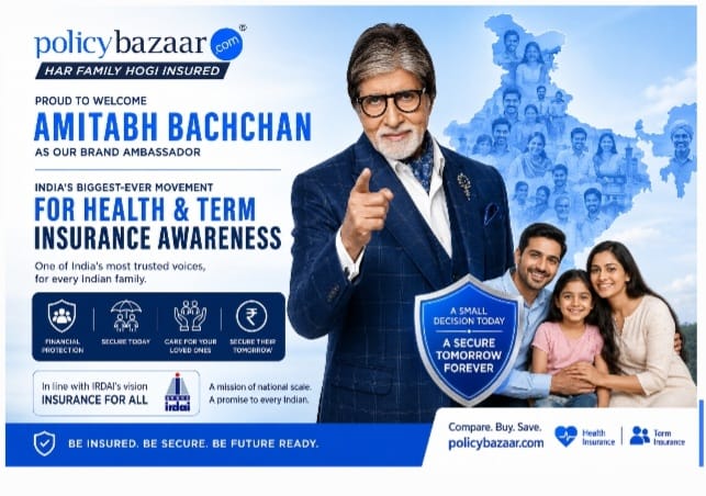 Policybazaar Signs Amitabh Bachchan to Lead National Insurance Awareness