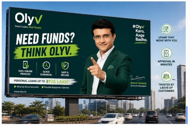 Olyv Takes Its Brand to the Streets with Sourav Ganguly-Led OOH