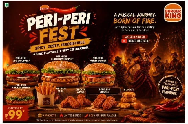 Burger King India Turns Up the Heat with Peri-Peri Fest