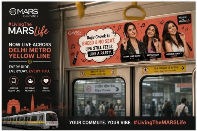 MARS Cosmetics Turns Delhi Metro into a Brand Canvas