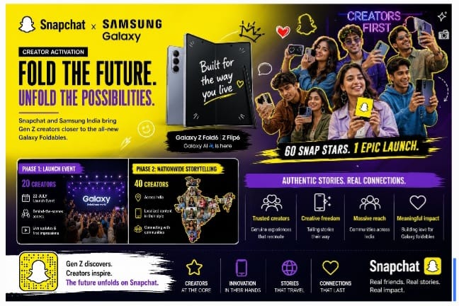 Snapchat and Samsung India Put 60 Gen Z Creators at the Heart of Galaxy Foldables Launch