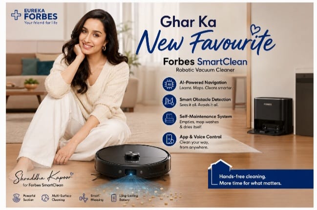 Eureka Forbes Turns AI Cleaning Into Lifestyle Story With Shraddha Kapoor