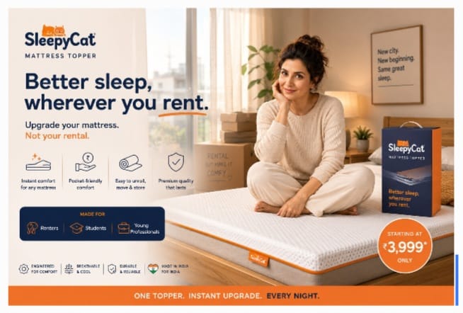 SleepyCat Targets India’s Rental Economy With Nimrat Kaur-Led Comfort Campaign