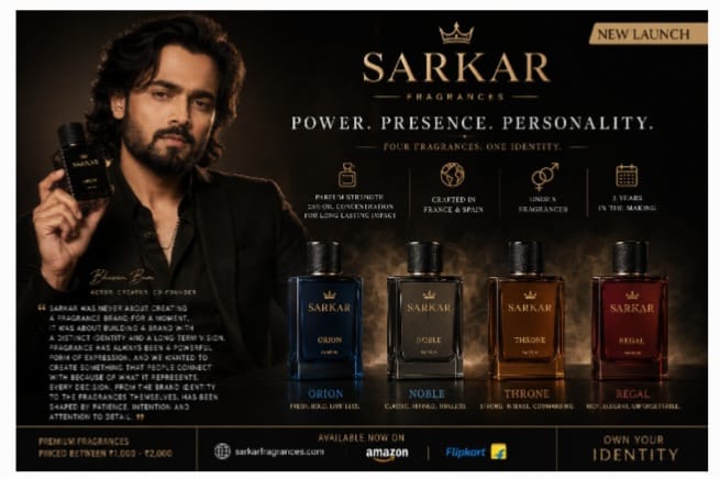 Bhuvan Bam Enters Premium Fragrance Market with Sarkar
