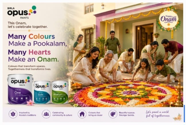 Birla Opus Paints Uses Kerala's Pookalam Tradition to Turn Onam Into a Story
