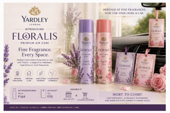 Yardley London Extends Beyond Personal Care with Floralis