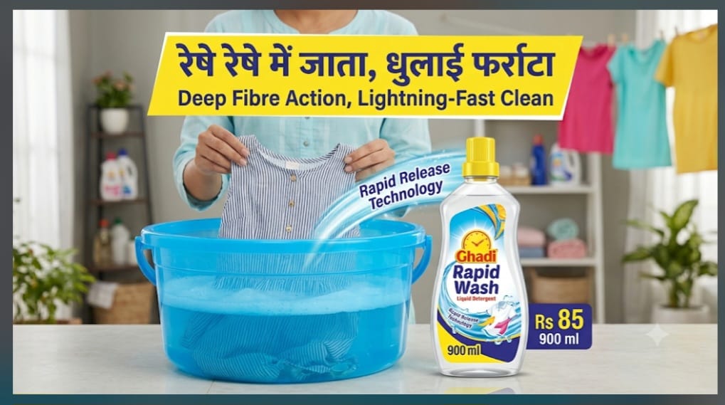 RSPL Reimagines Bucket Washing with Ghadi Rapid Wash