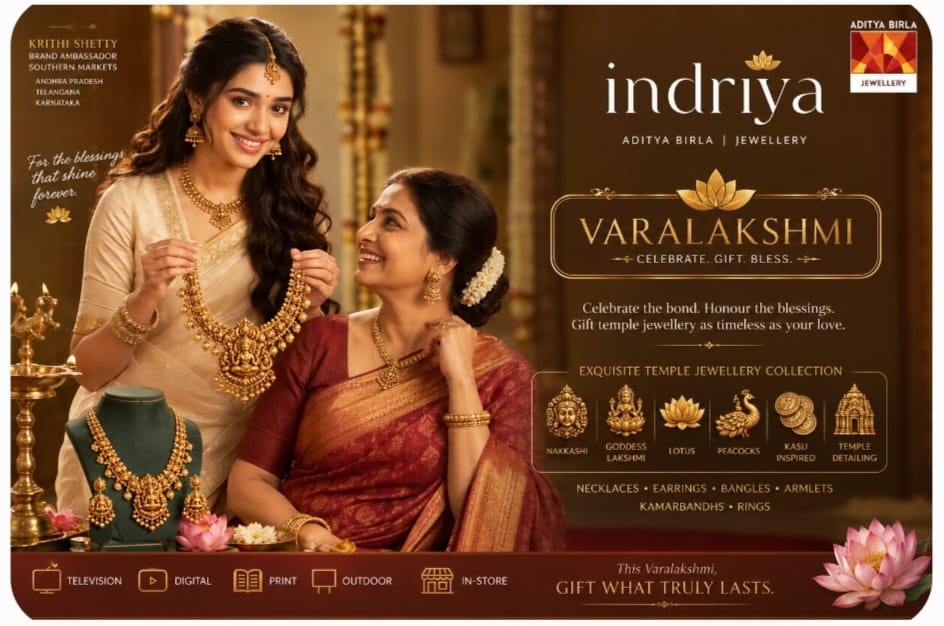 Indriya Taps Krithi Shetty to Deepen Southern Market Connect