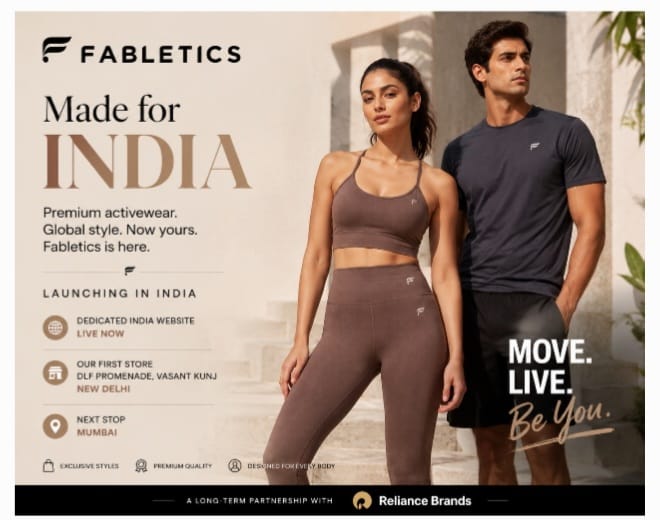 Reliance Brands Brings Fabletics to India