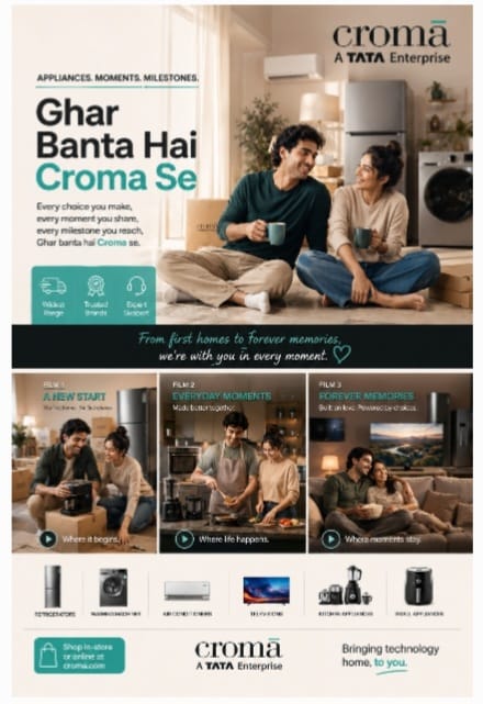 Croma’s ‘Ghar Banta Hai Croma Se’ Campaign Turns Everyday Appliances into Emotional Brand Stories