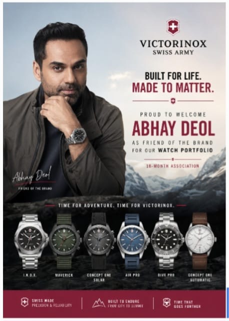 Victorinox Taps Abhay Deol to Elevate Premium Watch Narrative