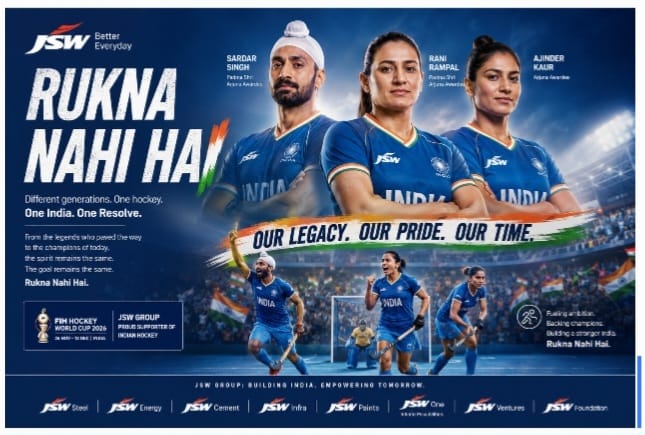 JSW Group Builds on ‘Rukna Nahi Hai’ to Rally India Behind Hockey’s World Cup Dream