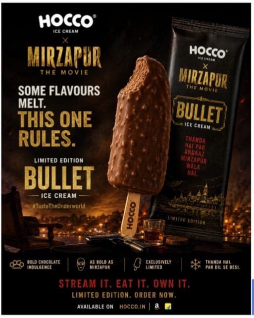 Hocco Taps Mirzapur Fandom with Bullet-Shaped Ice Cream
