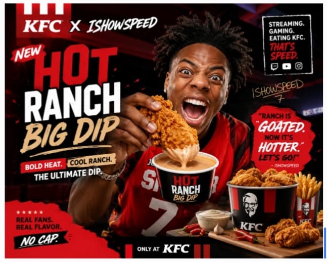 KFC Taps IShowSpeed’s Fan Power