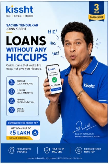 Kissht Enlists Sachin Tendulkar to Drive Digital Lending