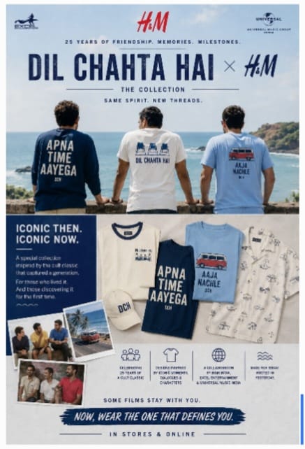 H&M India Taps Nostalgia Marketing with Exclusive Dil Chahta Hai Collection