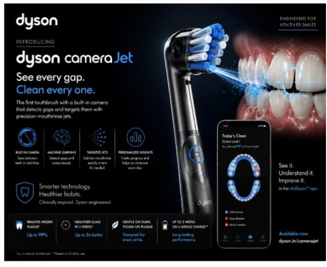 Dyson Reinvents Oral Care with AI-Powered CameraJet
