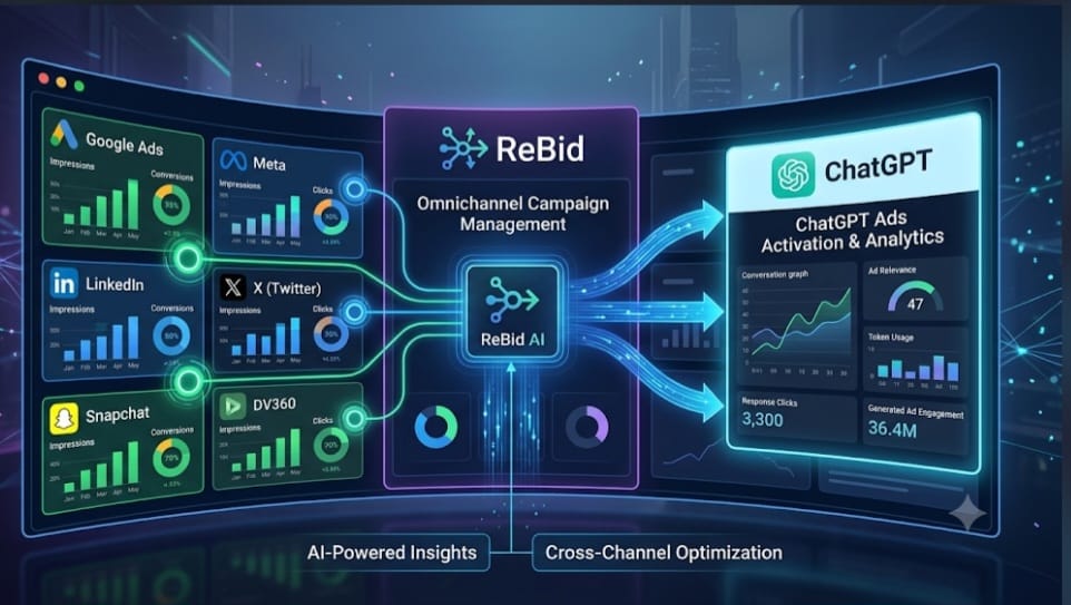 ReBid Integrates ChatGPT Ads For Cross-Channel AI Advertising Management