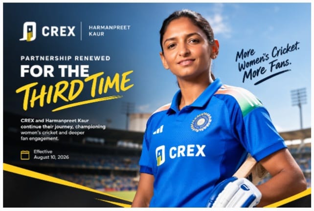 CREX Extends Harmanpreet Kaur Partnership