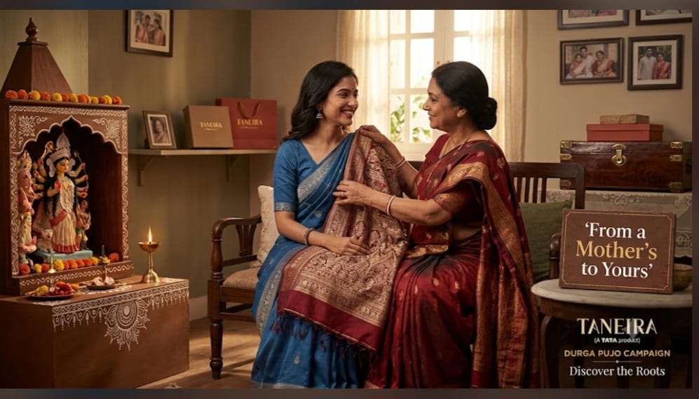 Taneira’s Durga Pujo Campaign Turns the Saree Into a Story of Inherited Traditions