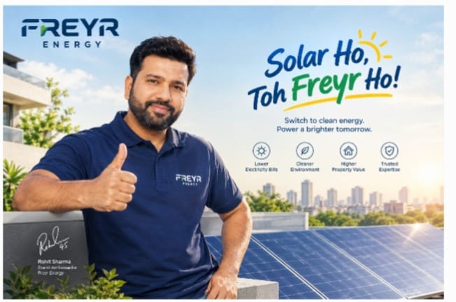 Freyr Energy Signs Rohit Sharma to Sell Solar as a Long Game