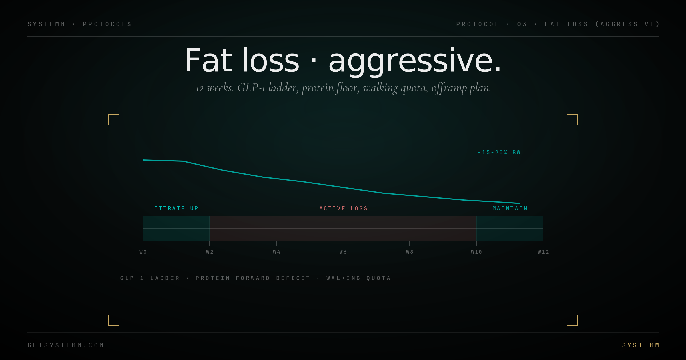 Fat Loss (Aggressive) protocol diagram