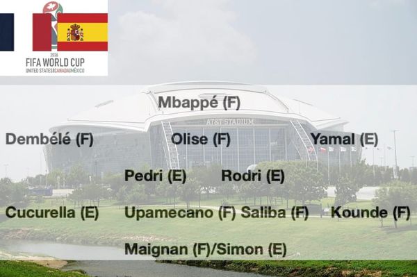 Le 11 type de France - Espagne, avec 7 Français