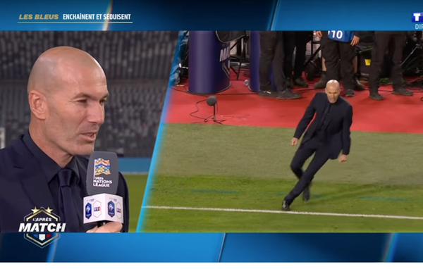Zinedine Zidane, la célébration déjà iconique