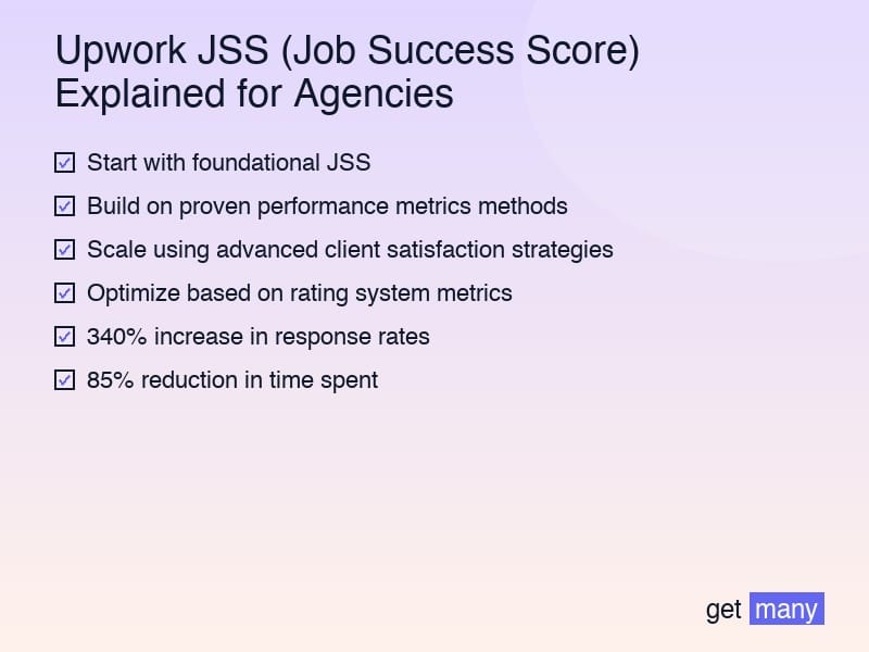 Framework infographic for The Hidden Cost of Ignoring Upwork JSS (Job Success Score) Explained for Agencies