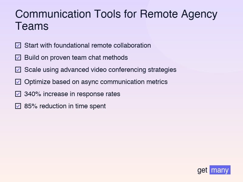 Framework infographic for The Hidden Cost of Ignoring Communication Tools for Remote Agency Teams