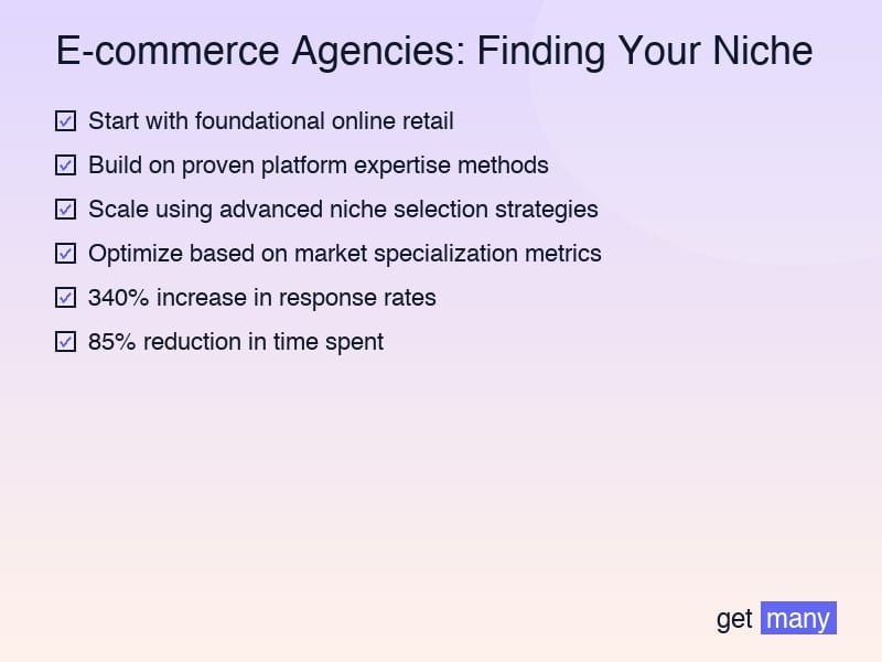 Framework infographic for The Hidden Cost of Ignoring E-commerce Agencies: Finding Your Niche