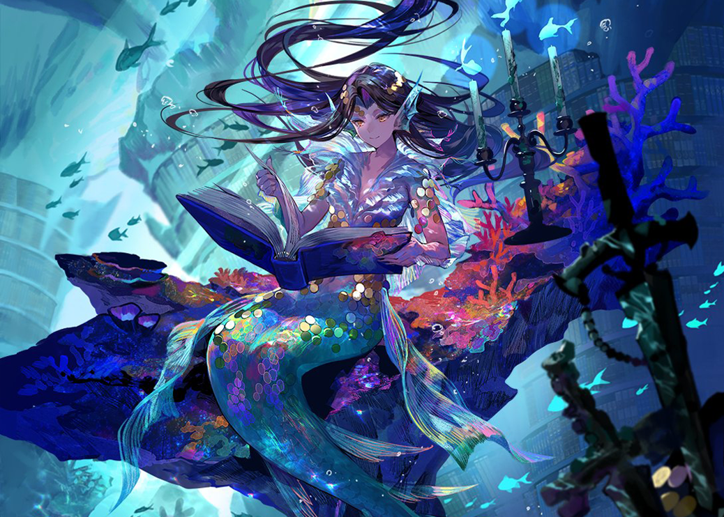 Card art of Rhystic Study (Anime Borderless) (WOT)