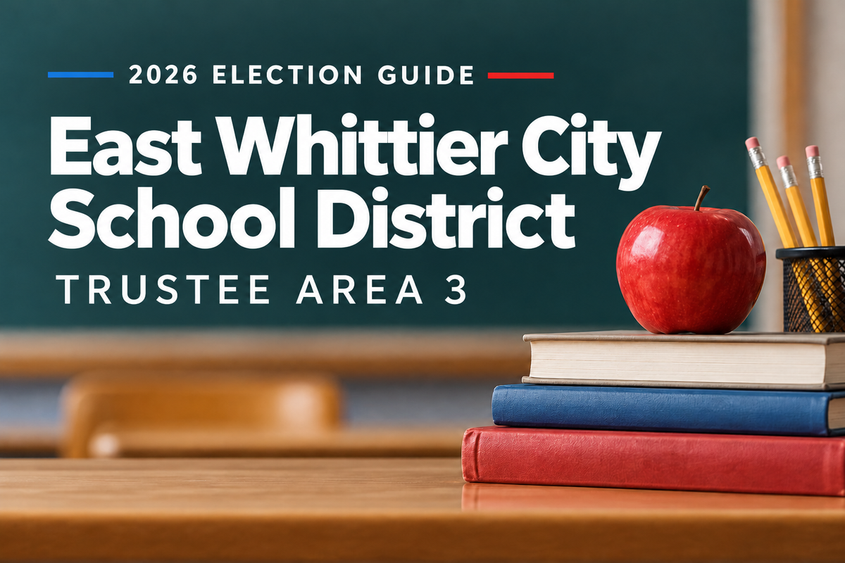 2026 Election Guide: East Whittier City School District, Trustee Area 3
