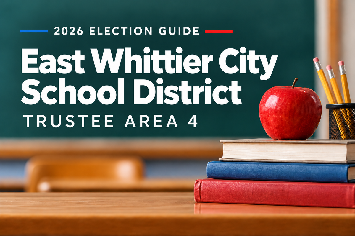 2026 Election Guide: East Whittier City School District, Trustee Area 4